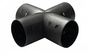 Крестовина дренажная  d63 1